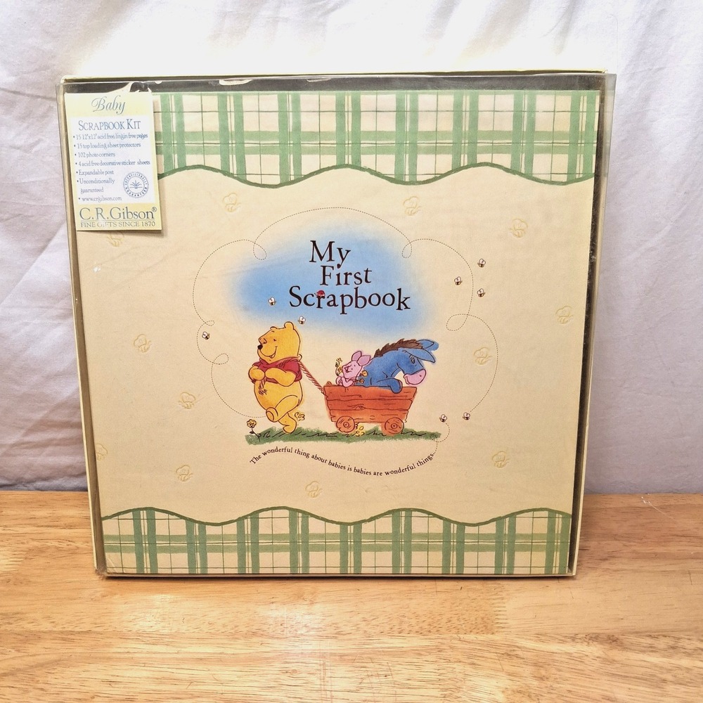 Classic Winnie the Pooh Scrapbook Gift Set by CR Gibson from 2002 Eeyore Piglet